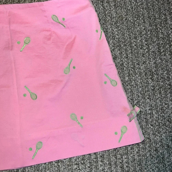 LILLY PULITZER PINK AND GREEN TENNIS SKIRT SIZE 14 - Picture 10 of 10